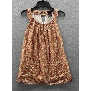 Dstudio Silk Top Womens Size 6 Sleeveless Date Night Tank Confetti colorful